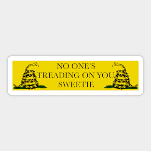 Gadsden Flag Response Sticker